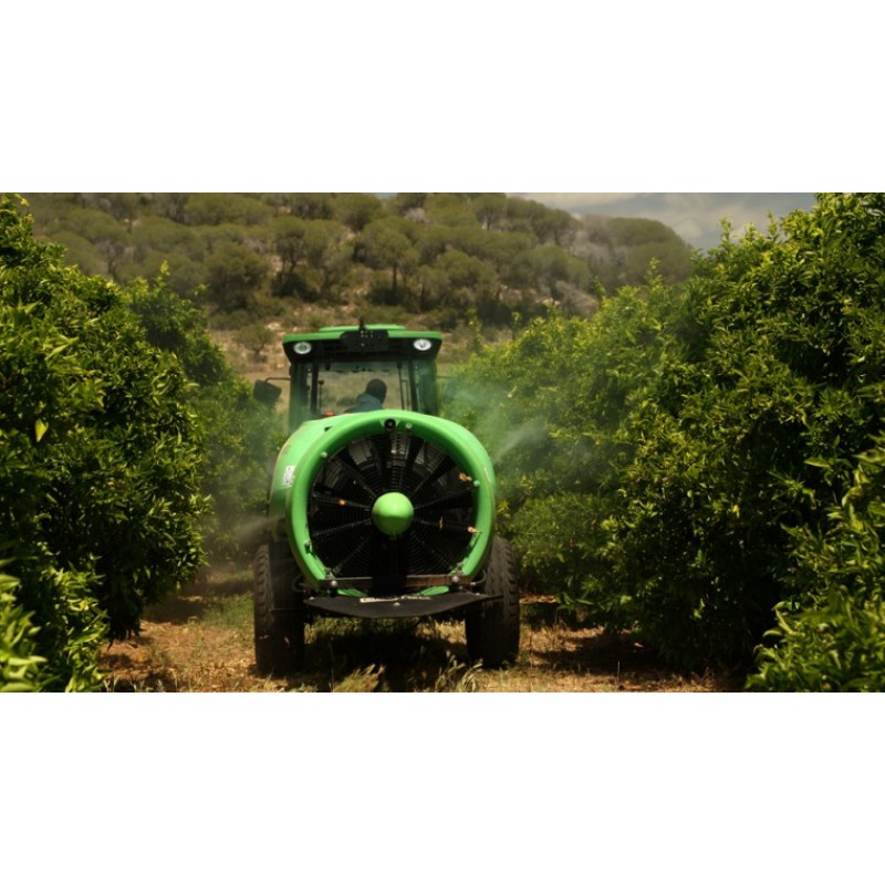 Прицепной опрыскиватель для садов и виноградников «Dinamic Orange Qi 9.0 Ecoteqi» (Fede, Испания)